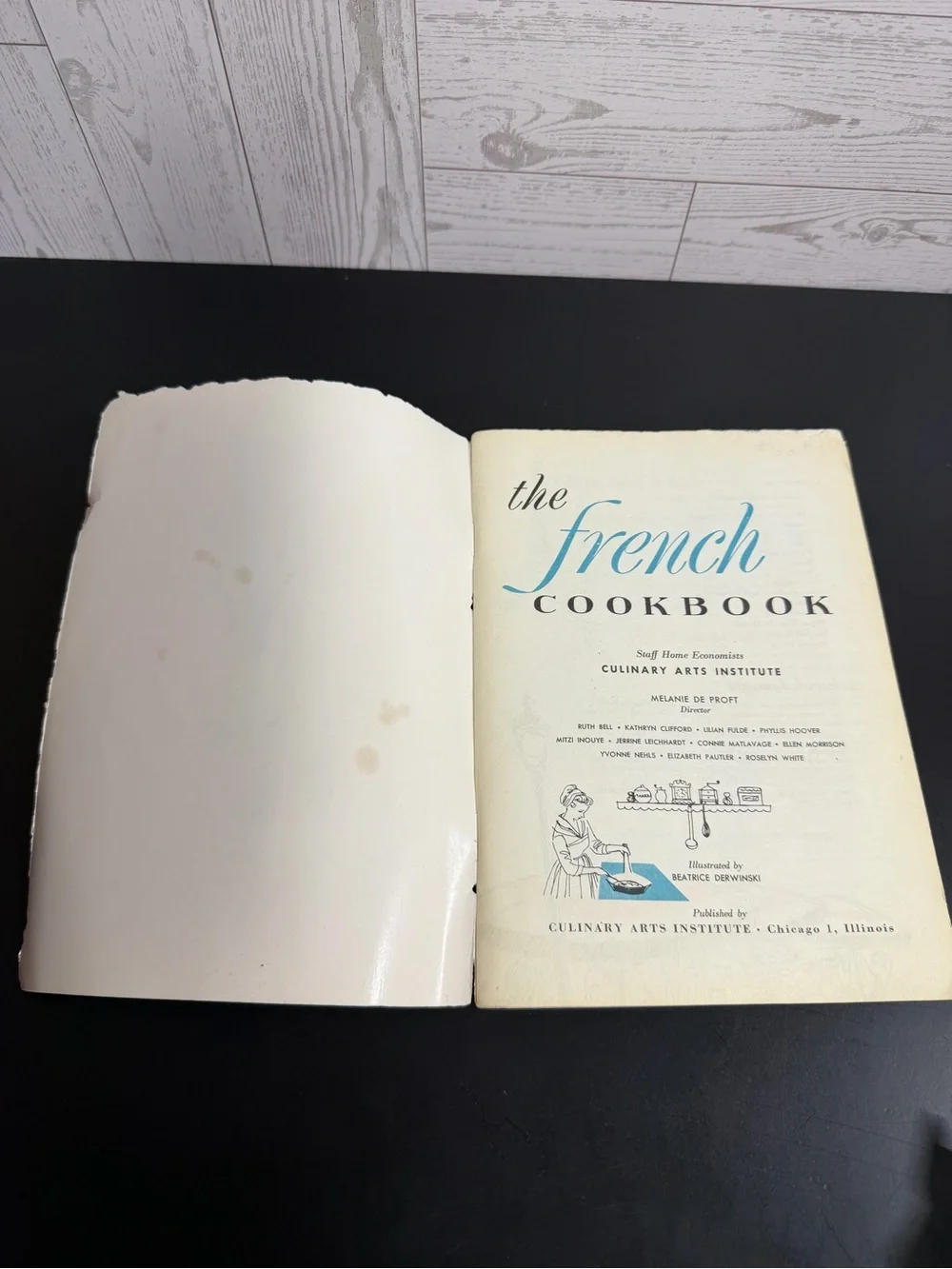 Vintage 1950s The French Cookbook 141 Recipes Culinary Arts Institute